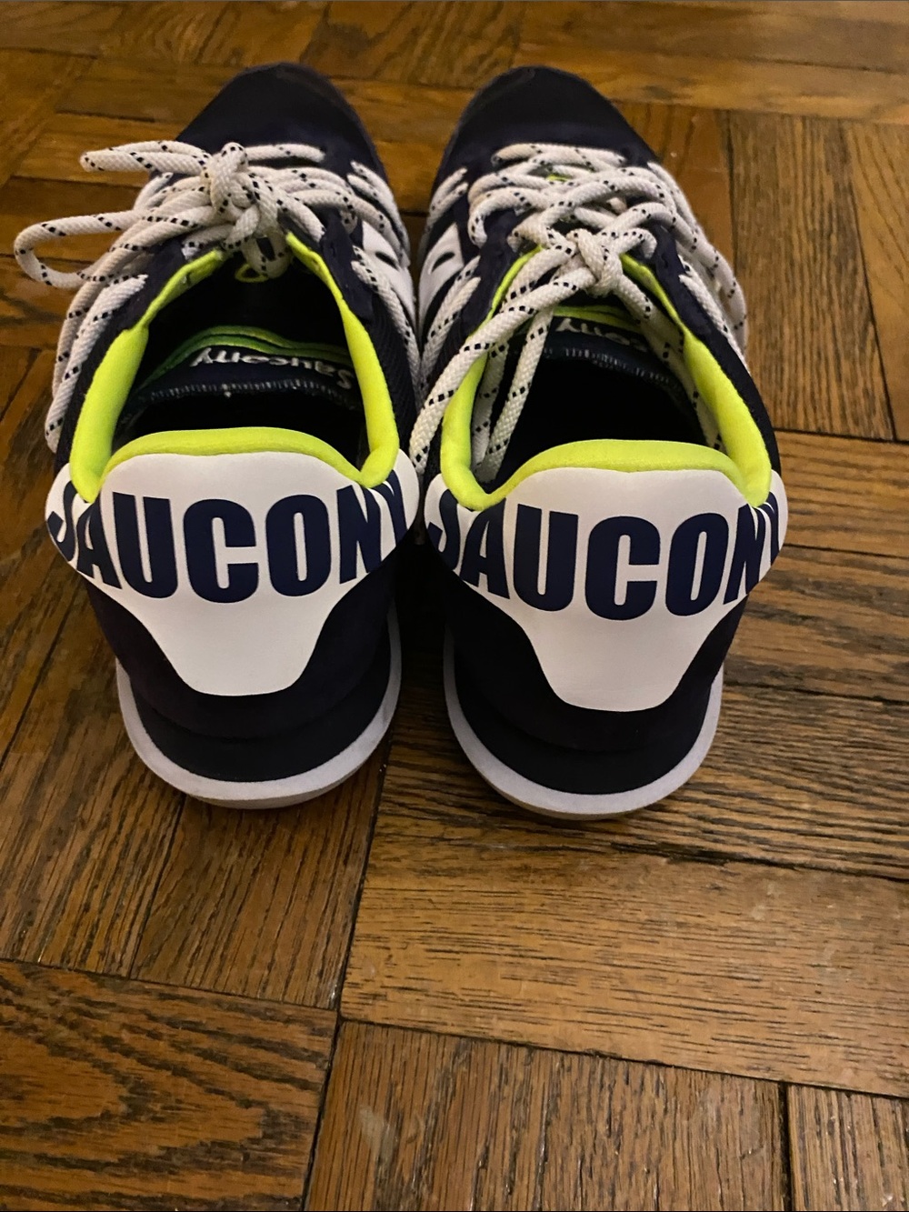 Saucony Navy with Neon Yellow Accent Running Shoe - Picture 5 of 5